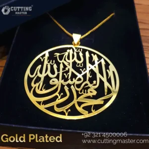 kalma car hanging circle shape gold color.webp